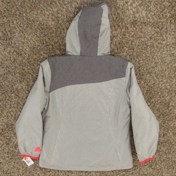 ZeroXposur Jacket Girls XL Heather Gray Fleece Midweight Hooded Winter Coat‎ NWT - Picture 2 of 13